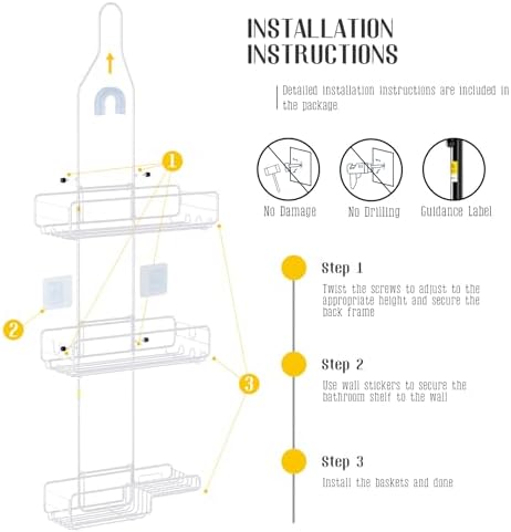 Skyapex Shower Caddy Hanging Organizer for Bathroom