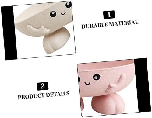 DECHOUS 2-Piece Cartoon Soap Dish Holder