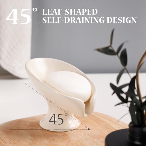ANSS HOME Soap Dish Self-Draining Bar Soap Holder for Bathroom Sink