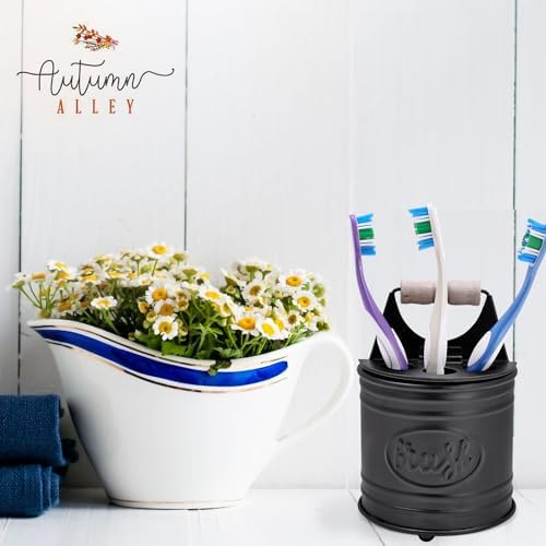 Autumn Alley Rustic Country Toothbrush Holder