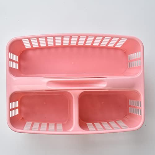 ALINK Plastic Shower Caddy Basket with Compartments