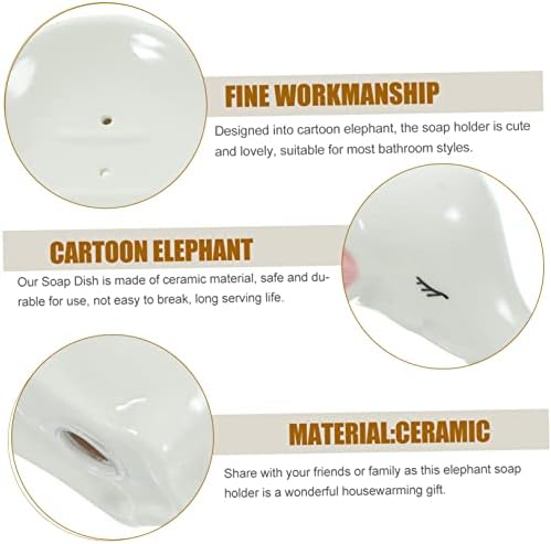 Cartoon Elephant Self-Draining Soap Dish