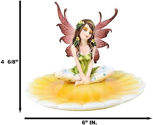 Sunflower Fairy Soap Dish Figurine by Ebros Gift