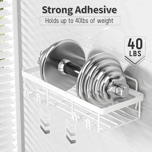 10-Piece Rustproof Stainless Steel Shower Caddy Organizer for Inside Bath