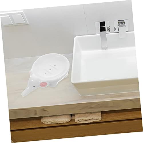 GLEAVI Ceramic Elephant Soap Dish with Drainage