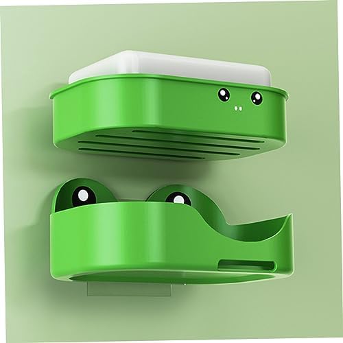 2-Piece Frog Design Soap Dish Holder