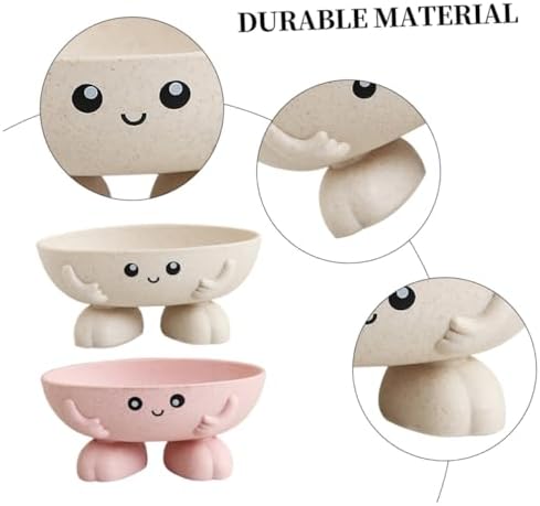 adesnwt x2 Adorable 2-Piece Cartoon Soap Dish