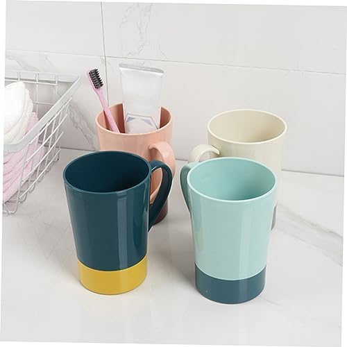 4-Piece Travel-Friendly PP Material Toothbrush Cup Rinsing Holder