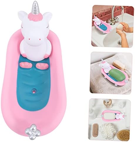 Cartoon Unicorn Soap Dish Holder for Bathroom