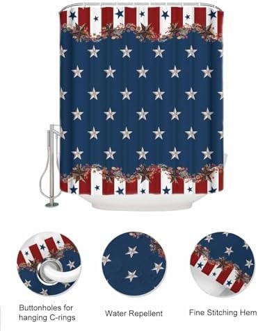 ZFUNCING Country Star Mesh Showing Organizer Set Waterproof and Easy to Install