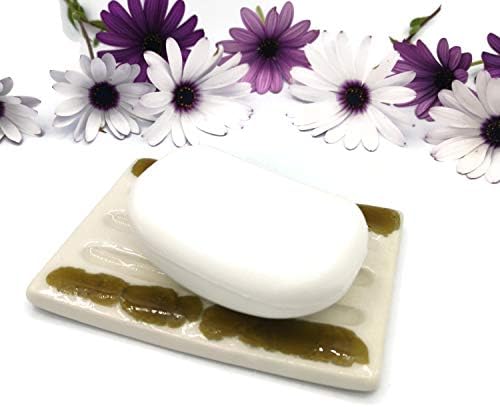 Handmade White Bar Soap Dish