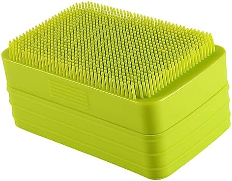 Large Bar Soap Container with Silicone Exfoliating Brush