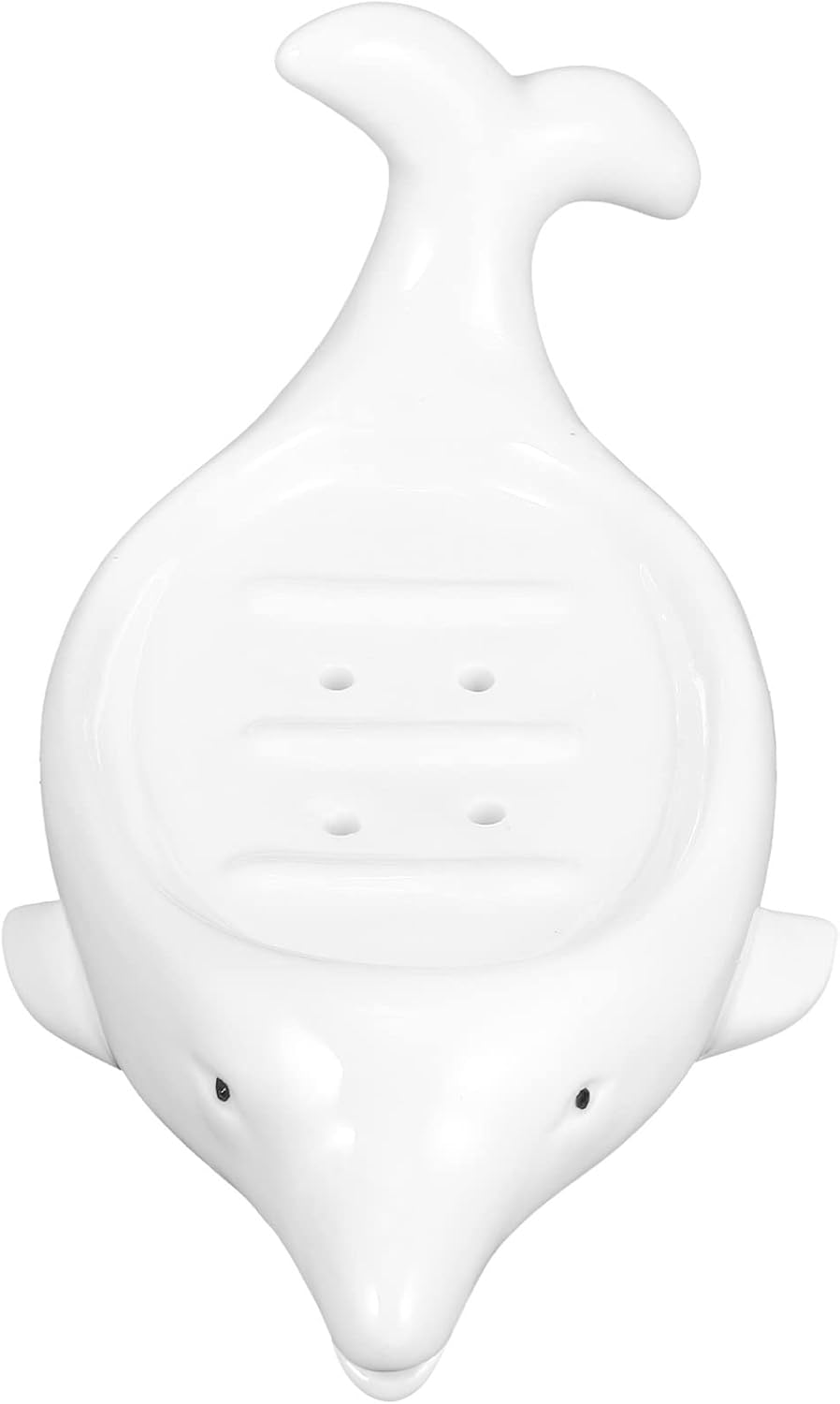 Cabilock Dolphin Ceramic Soap Dish for Bathroom