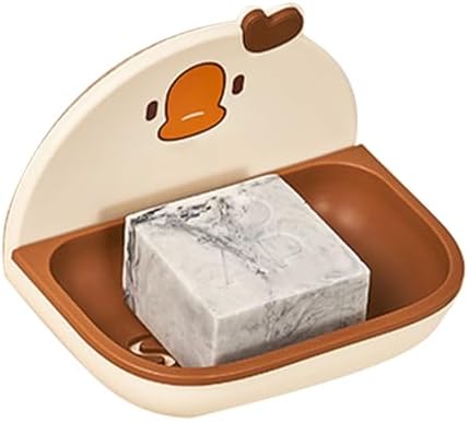 Wall Mounted soap dishBigDecimalCartoon Drainable for Hygiene Aesthetics