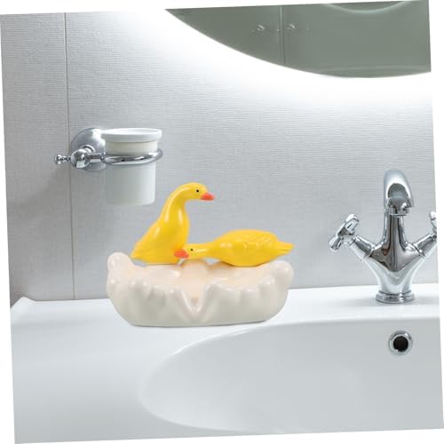 BUGUUYO Cute Duck Soap Dish for RV Bathroom Storage