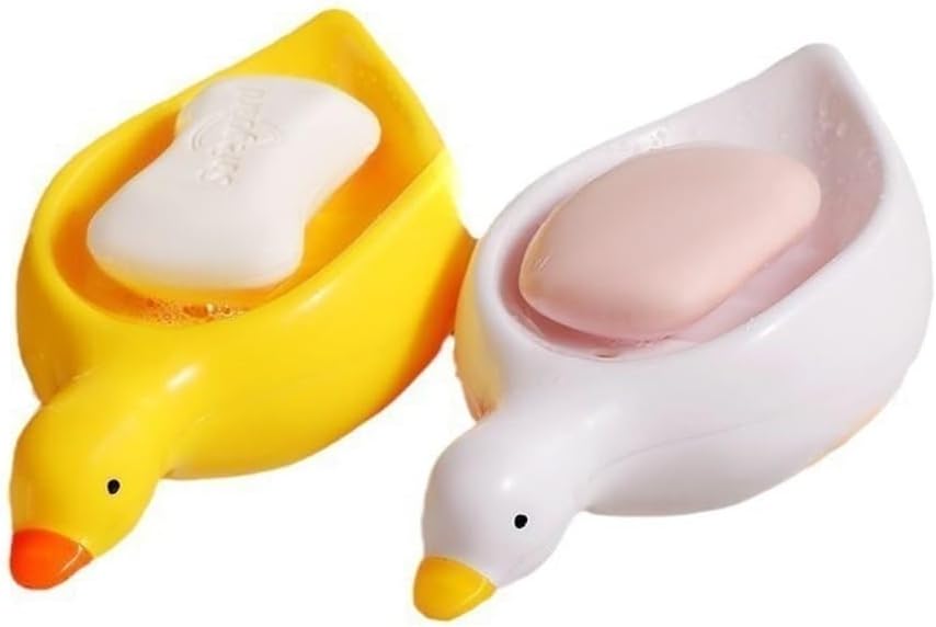 IFAJOOR Decorative Duck Soap Dish White 1 Piece