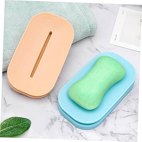 4Pcs Double Soap Dish Set - Durable Decorative Home Sink Organizer