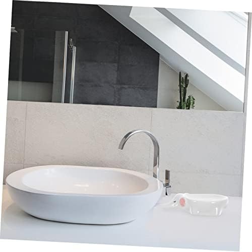 HEALLILY Ceramic Elephant Soap Dish - Self-Draining Trendy Bathroom Organizer