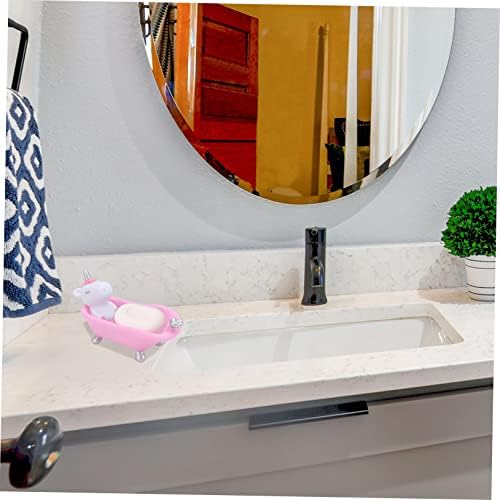 IMIKEYA Unicorn Soap Holder Bathtub Dish for Kids