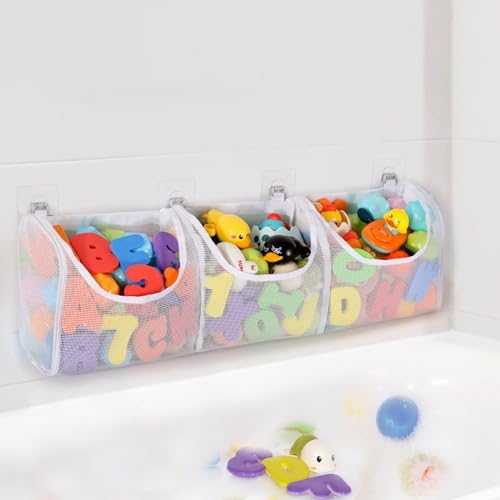 DOCMON Bath Toy Storage with 3 Compartments