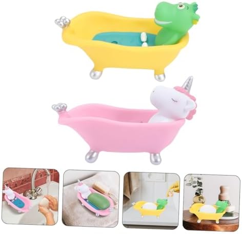 2pc Cute Cartoon Animal Soap Holder