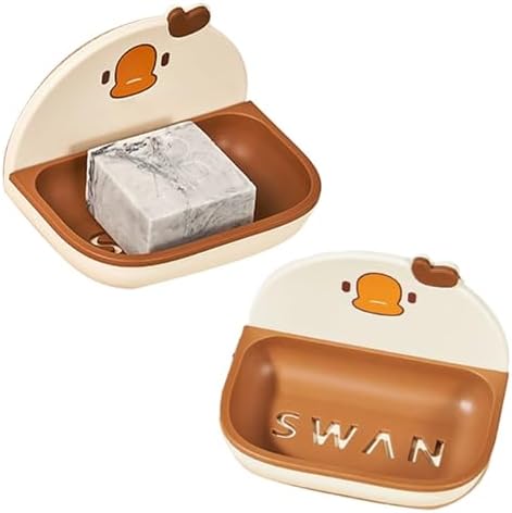 Beufee 2PCS Wall Mounted Soap Holder for Bathroom
