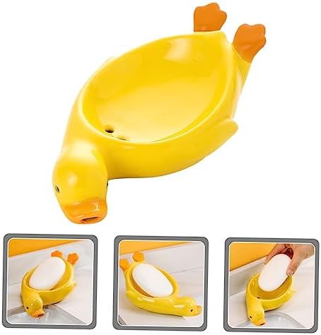 LIFKOME Ceramic Soap Holder - 10cm Yellow