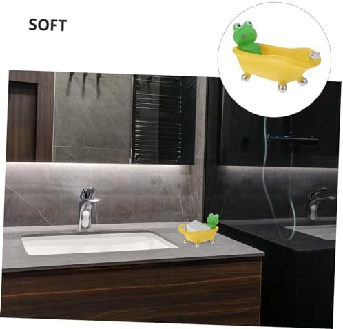 Cartoon Frog Bath Soap Dish Holder For Quick Dry Storage