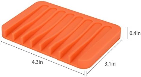 Vibrant silicone soap dish set for bathroom