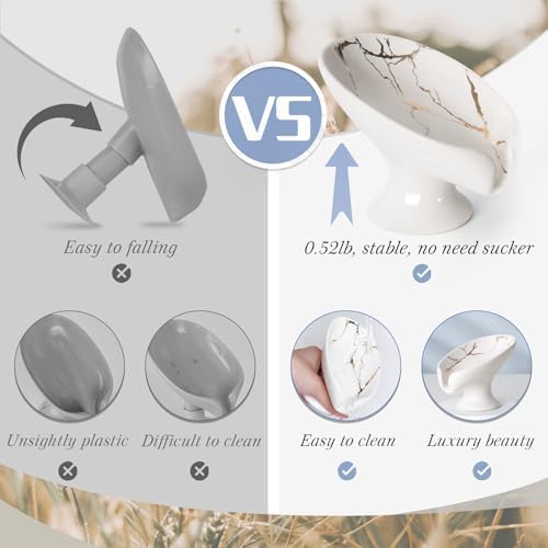 Self-Draining Soap Dish Set by ANTISS HOME