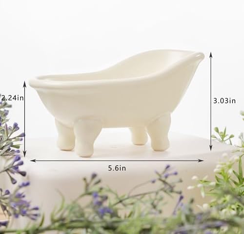 Eco-Friendly Ceramic Minimalist Soap Dish for the Bathroom