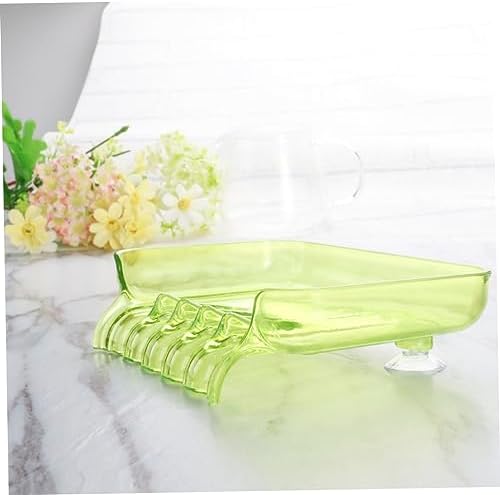 JoinPaya Modern Green Wall-Mountable Soap Dish for Bathrooms