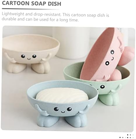 2pcs Cartoon Soap Holder Bathroom Kitchen Decor
