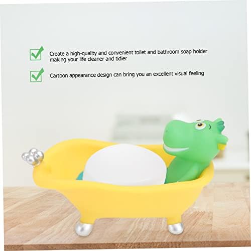 Ciieeo Cute Cartoon Bathtub Soap Box