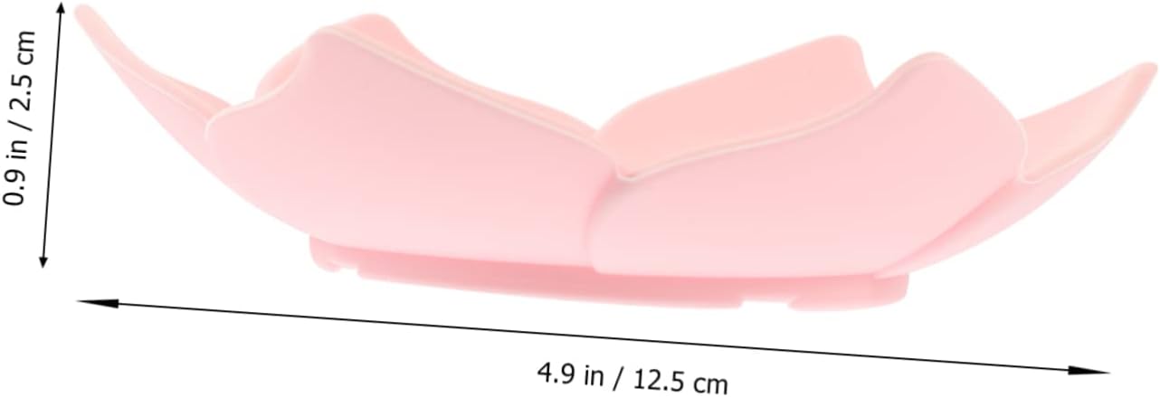 2pc Floral Silicone Soap Dish Holder