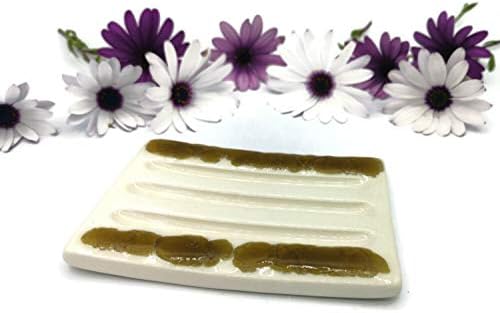 Handmade White Bar Soap Dish