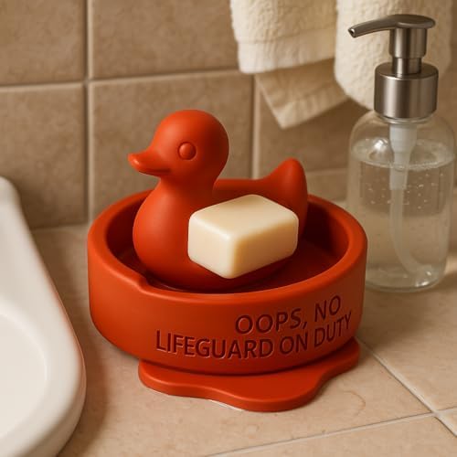 Adorable Lifeguard Duck Soap Dish