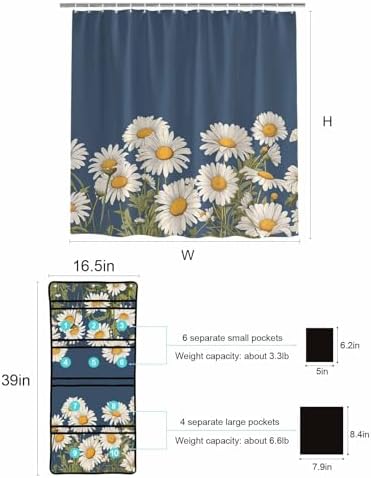 Floral Chrysanthemum Mesh Caddy Organizer