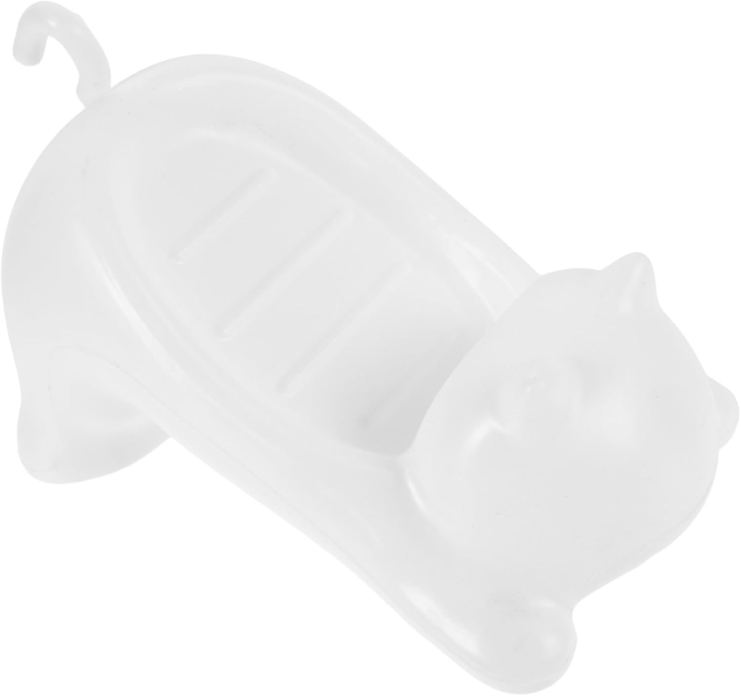 Cute Cat Soap Dish Self Draining Bathroom Holder