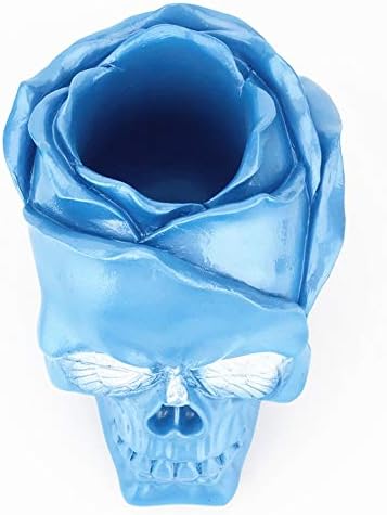 Three Dimensional Rose Skull Decorative Container