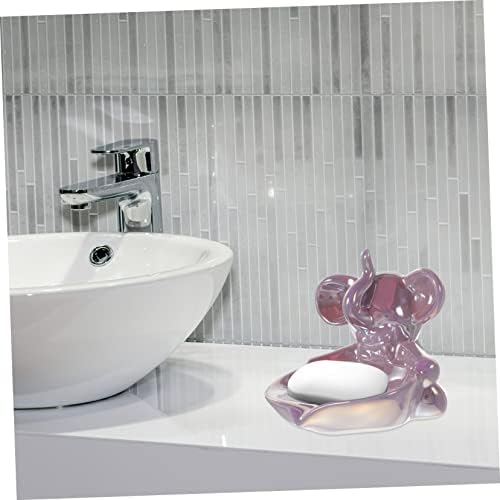ABOOFAN Cute Elephant Ceramic Soap Dish