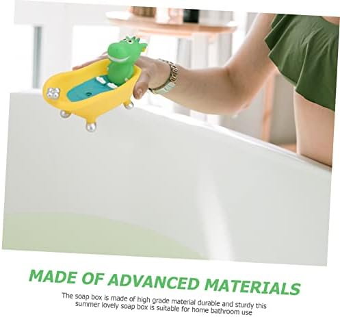 Ciieeo Cute Cartoon Bathtub Soap Box