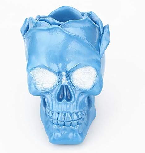 Three Dimensional Rose Skull Decorative Container