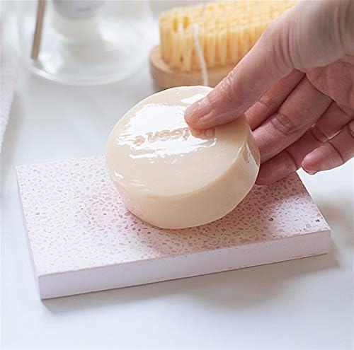 JUNMIN Diatomite Soap Dish Rectangle Pink