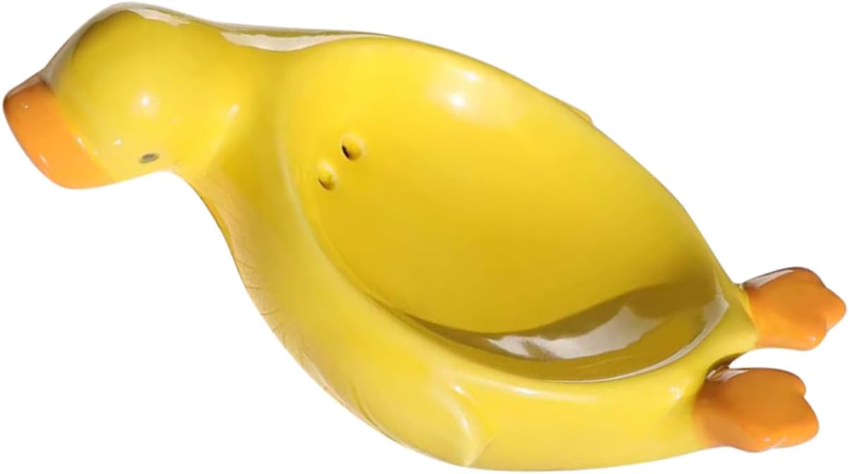 BUGUUYO Ceramic Cartoon Goose Soap Dish - predsaking Stylish