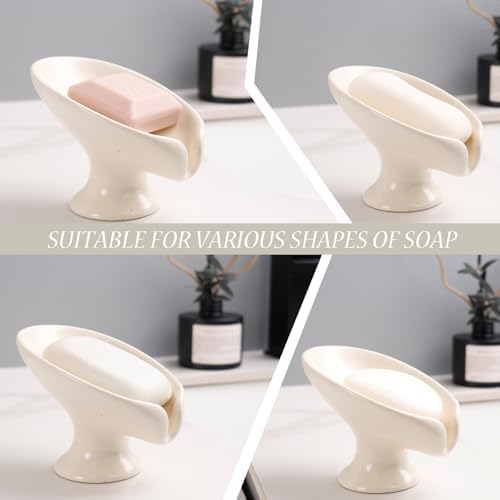 ANSS HOME Soap Dish Self-Draining Bar Soap Holder for Bathroom Sink