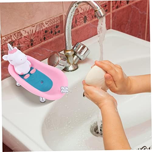 Kids Playful Unicorn Accordingly Shaped Acrylic Bar soap Dish