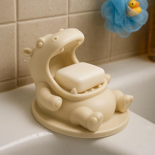 Adorable Hippo Design Soap Dish