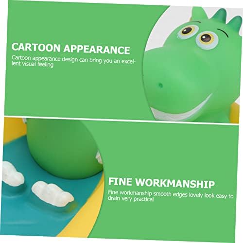 IMIKEYA Cartoon Dinosaur Soap Dish Holder - Cute Bathroom Soap Tray with Drain