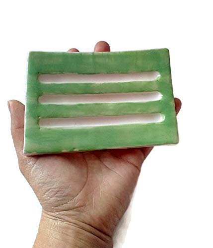 Handmade Long Green HandmadeSoapDish